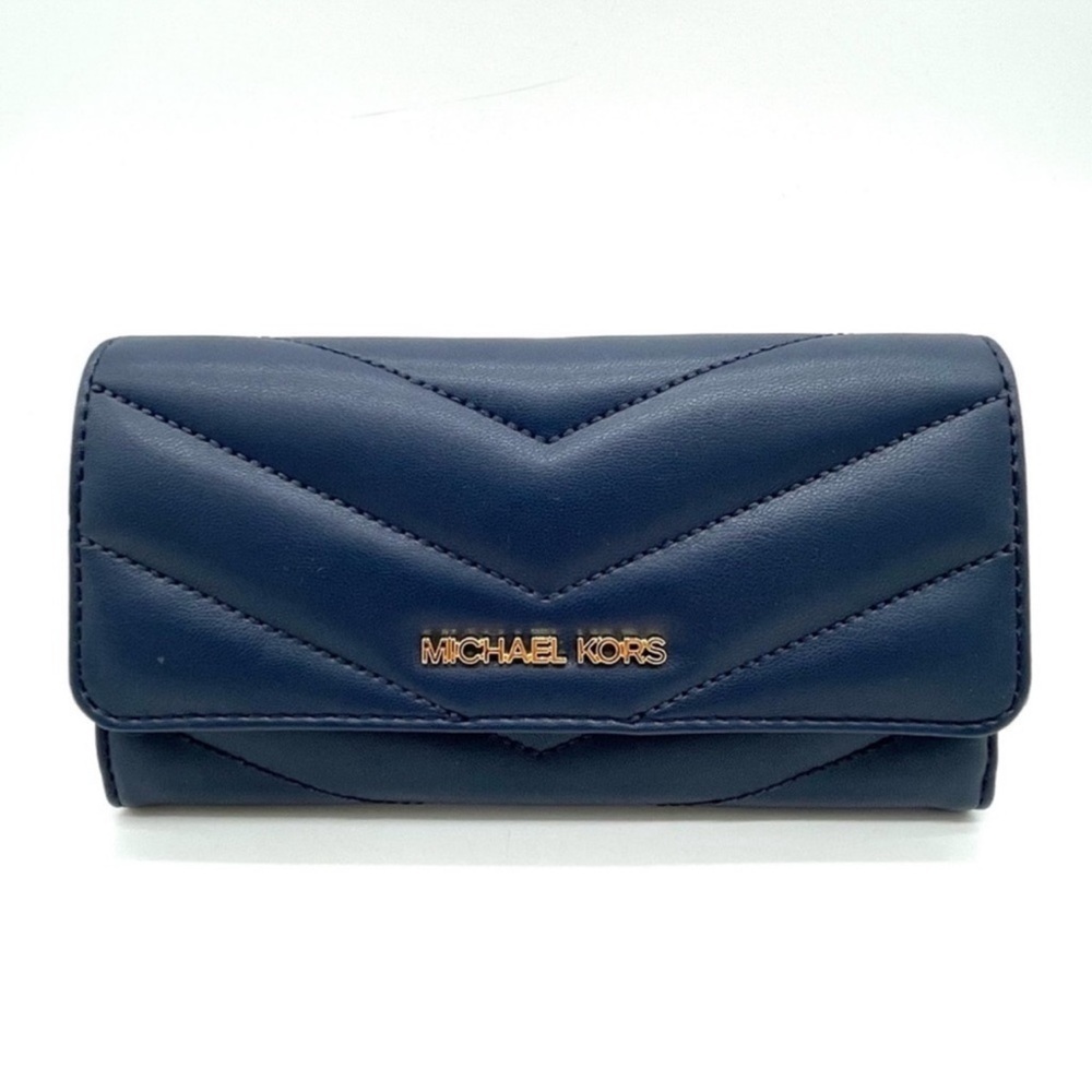Michael Kors Large Trifold Wallet Navy Blue
INWT
(NWT)